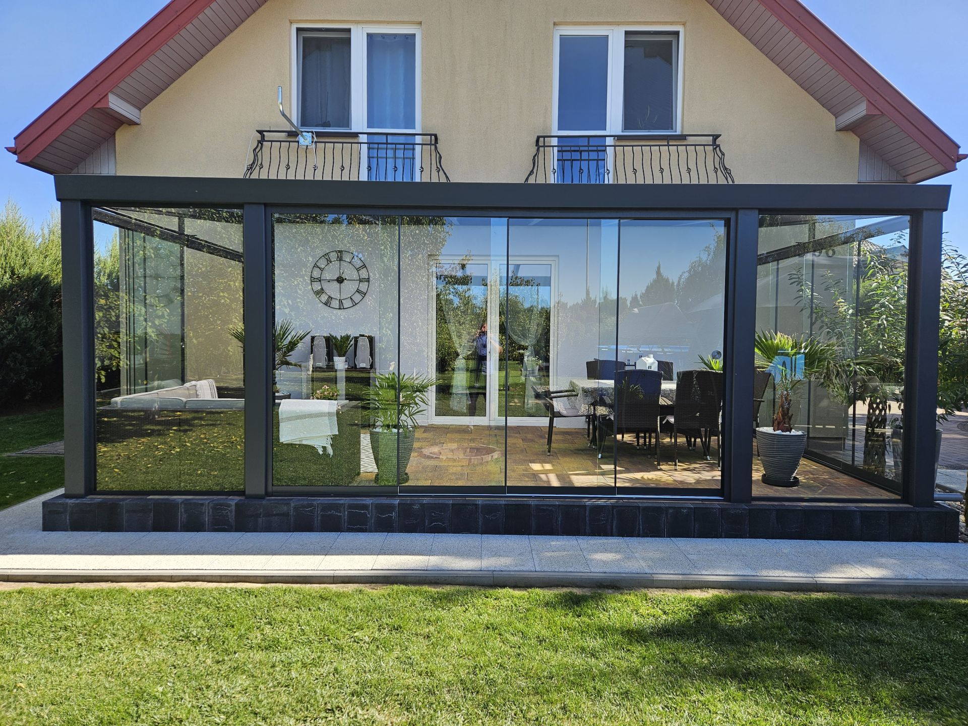 Zabudowa tarasu w Łęcznej — realizacja Balkon System