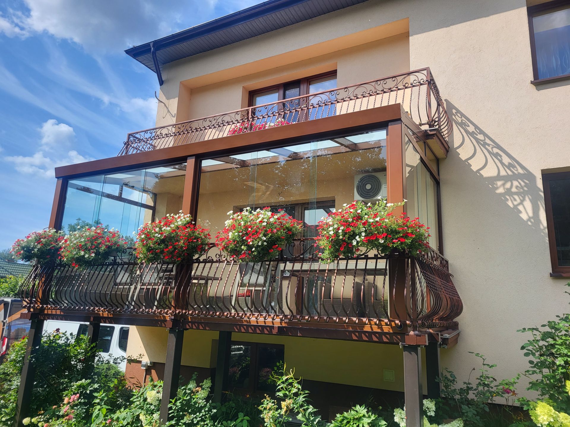 Zadaszenie tarasu w Kraśniku — realizacja Balkon System