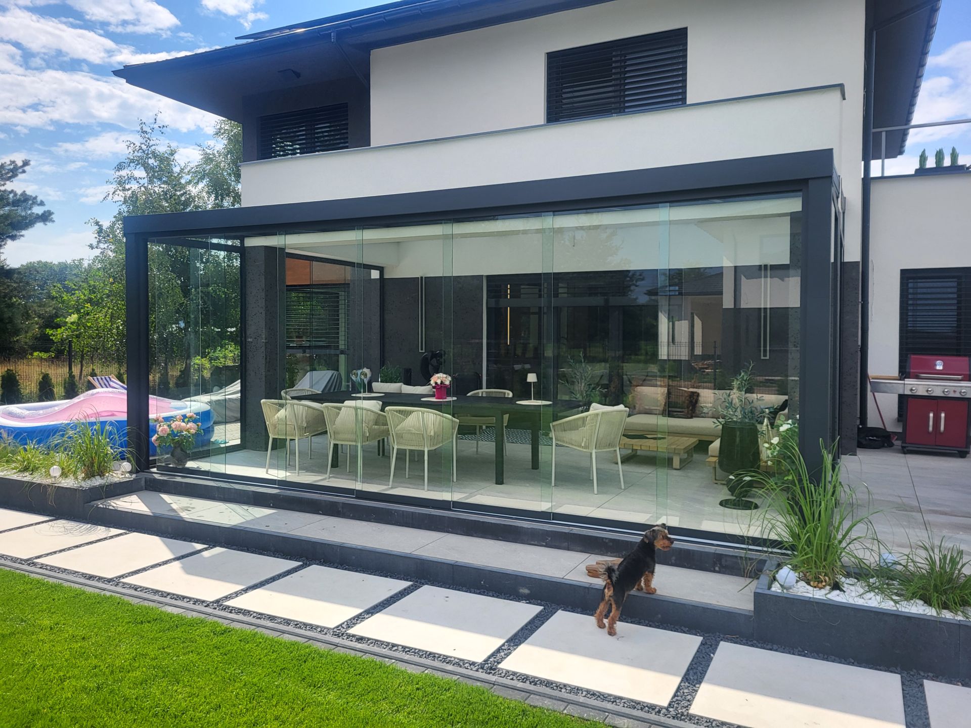 Zabudowa tarasu w Puławach — realizacja Balkon System